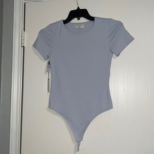 Babaton Contour Tee Bodysuit - Shortsleeve Cement Blue
